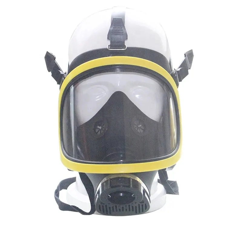Rubber Silicone Fireman Gas Mask for Breathing Apparatus