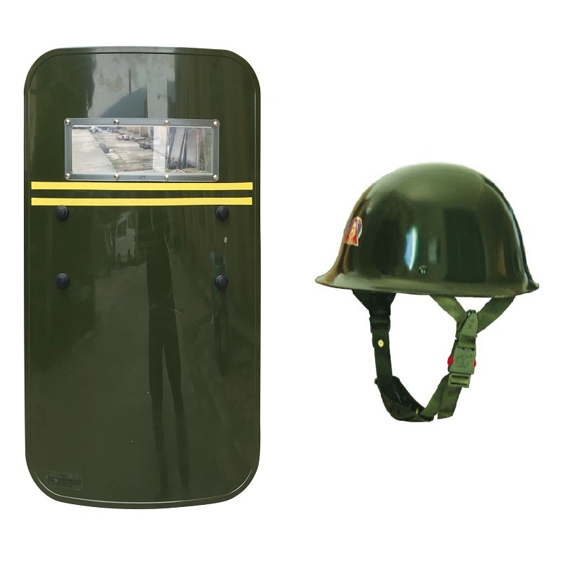 PC Anti-Riot Army Green Handheld Explosion-Proof Shield