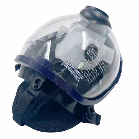 Bombero táctico industrial Policía Minería Butano Weed Silicona Máscara de gas de cara completa tóxica