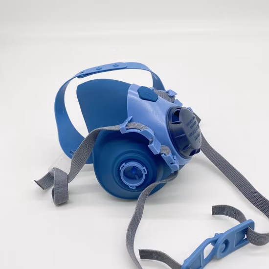 Máscara de gas respirador Máscara de gas de media cara de seguridad con dos filtros