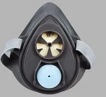 Máscara protectora de silicona de media cara Máscara de gas Máscara protectora de gas